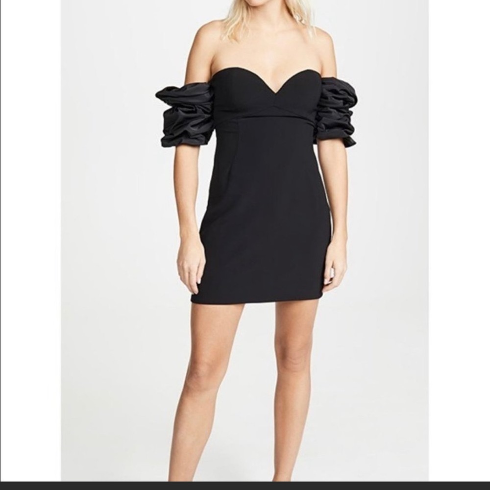 New Ronny Kobo Gioia puff sleeve sweetheart neckline dress size M